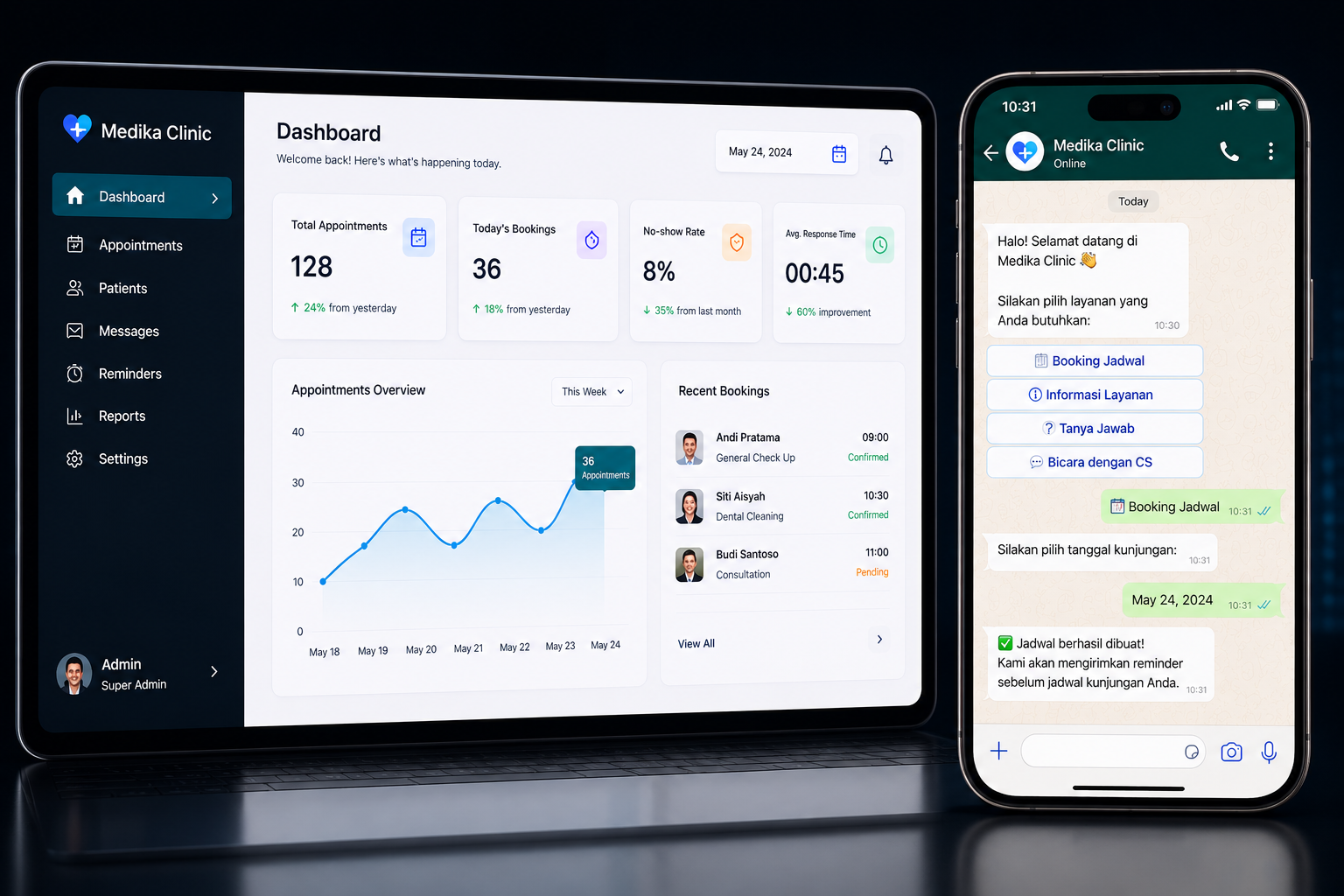AI Booking & Patient Management System